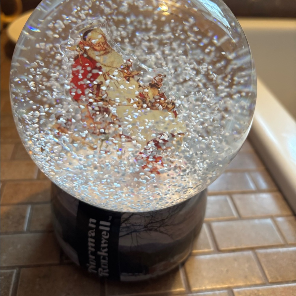 Norman Rockwell snow globe! Sold out!
